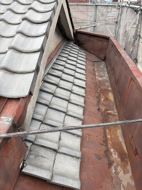 パラペットの谷劣化