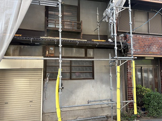 ガルバリウム大波施工