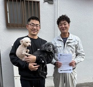 東大阪市にて陶器瓦屋根をケイミュールーガ鉄平で葺き替え工事をしました！！