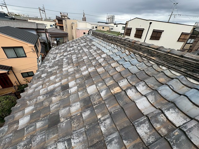 雨漏りが発生した瓦屋根