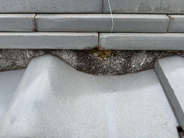 経年劣化した漆喰