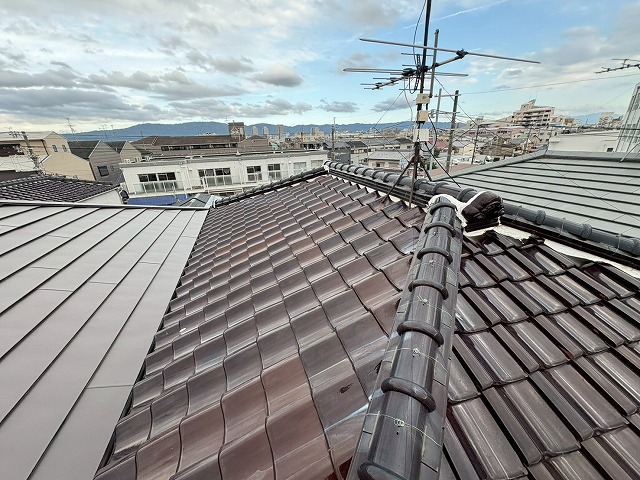 瓦屋根の状態確認