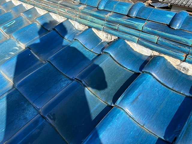 経年劣化が進んだ漆喰