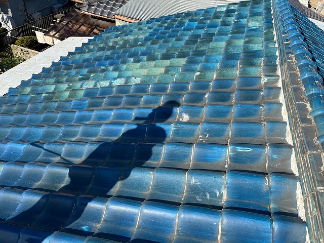 瓦屋根の状態確認