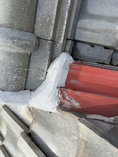 雨漏りしやすい連結部