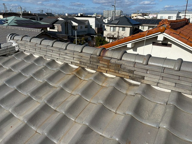 棟瓦の定期点検を推奨