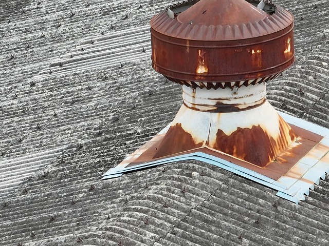 通気口のサビも進行