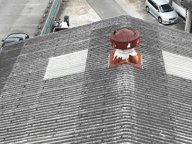 工場屋根の調査を実施