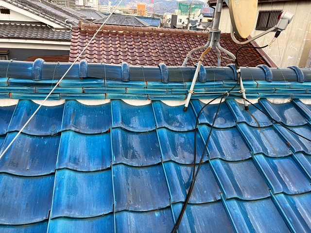 漆喰部分の状態確認