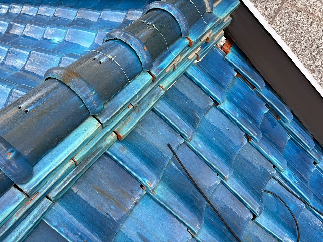 熨斗瓦のズレが発生した棟瓦