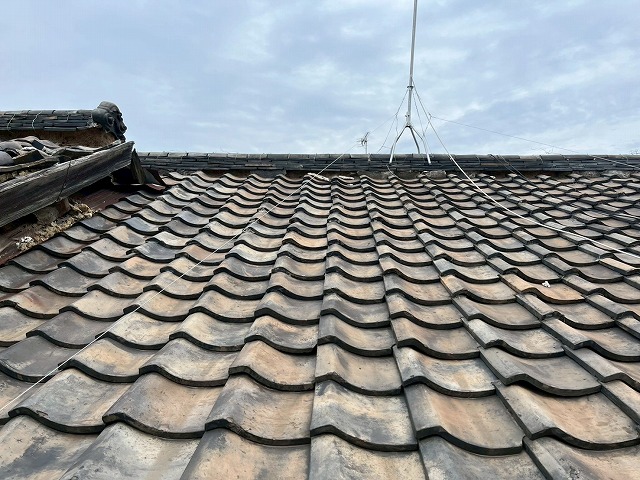 現地調査におうかがいした瓦屋根