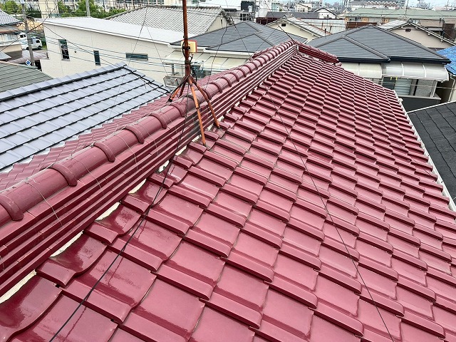 棟瓦の不具合にご注意