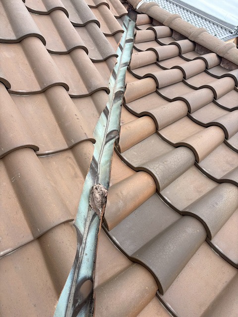 雨漏りしやすい谷板金