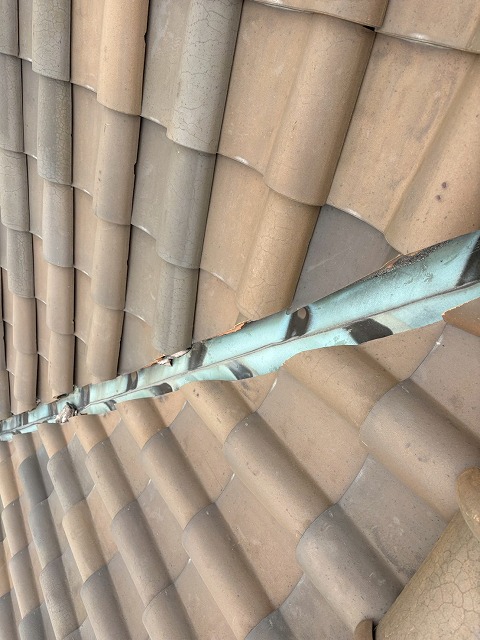 谷板金の劣化状況