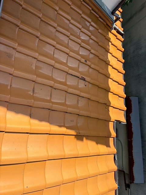 瓦屋根の状態確認