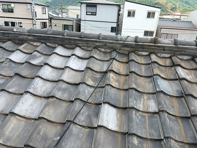 雨漏りが発生した瓦屋根