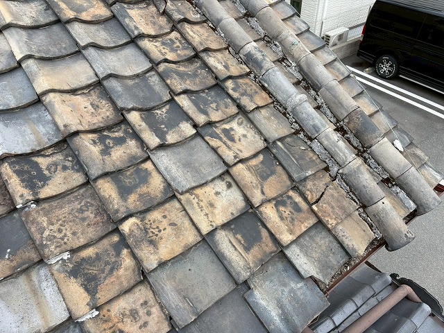 部分補修はできない状況