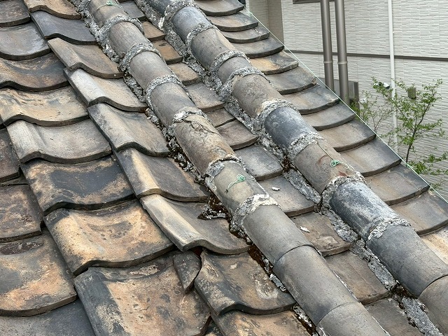 瓦のズレも多数発生