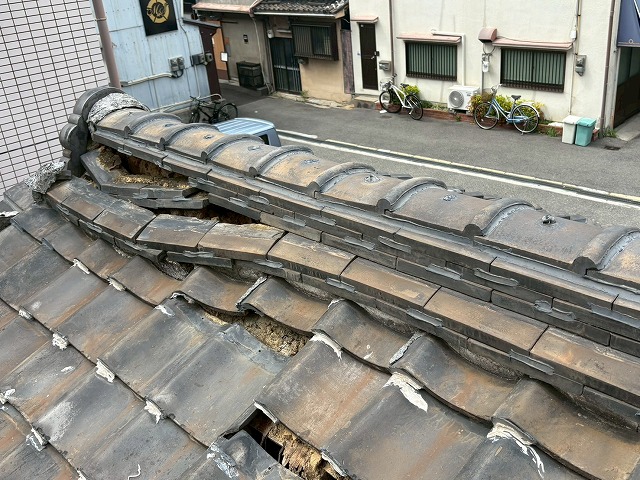 屋根の状態確認