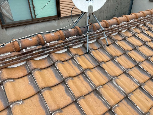 雨漏りが生じた瓦屋根