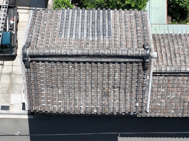 ドローンでの屋根調査
