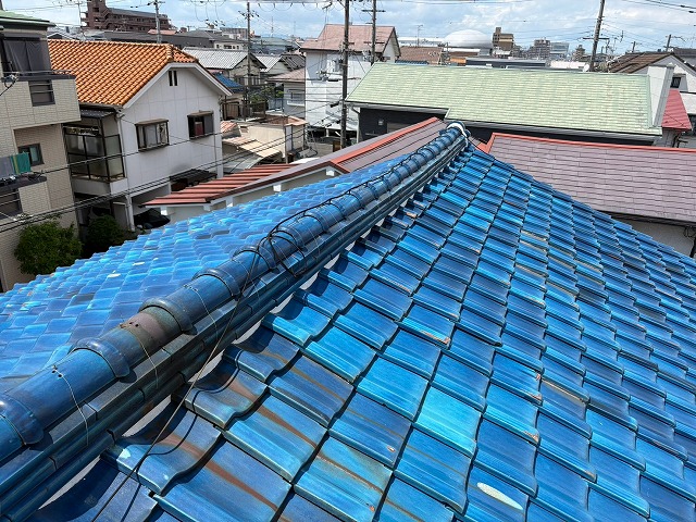 瓦屋根の状態確認