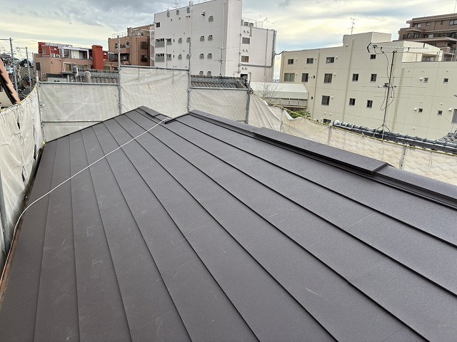 換気棟を施工した屋根