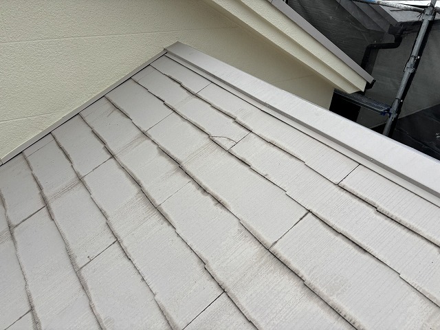 カラーベストの浮きと割れを確認