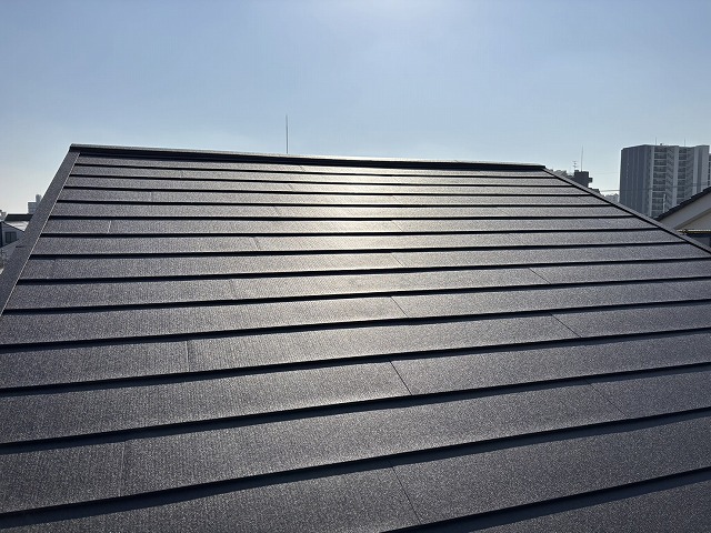 屋根工事の完成