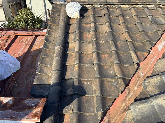 和型の袖瓦部分