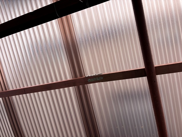 下から見た波板